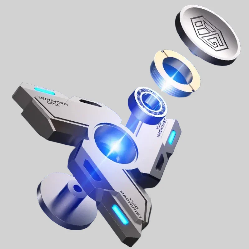 Fidget Spinner Metal Alloy Luminous EDC Toys for Adults and Kids_4