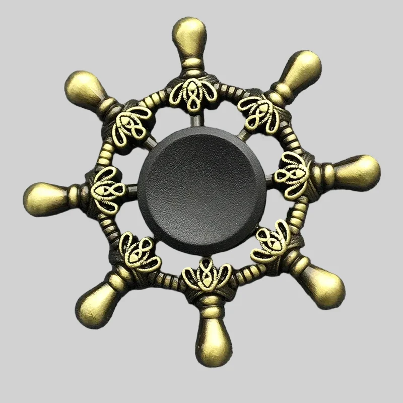 Bronze Color Metal Fidget Spinner - Stress Relief Toys for All Ages_7