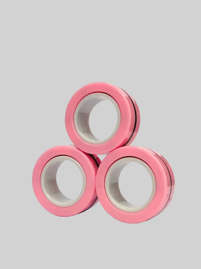 3pcs Colorful Finger Magnetic Rings - Stress Relief Fidget Toy Set for Adults_16