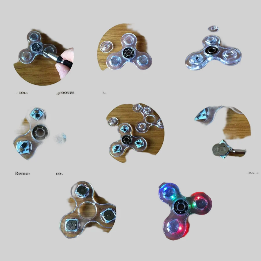 LED Light Up Fidget Spinner - An Ideal Toy for Stress Relief and Parties_6