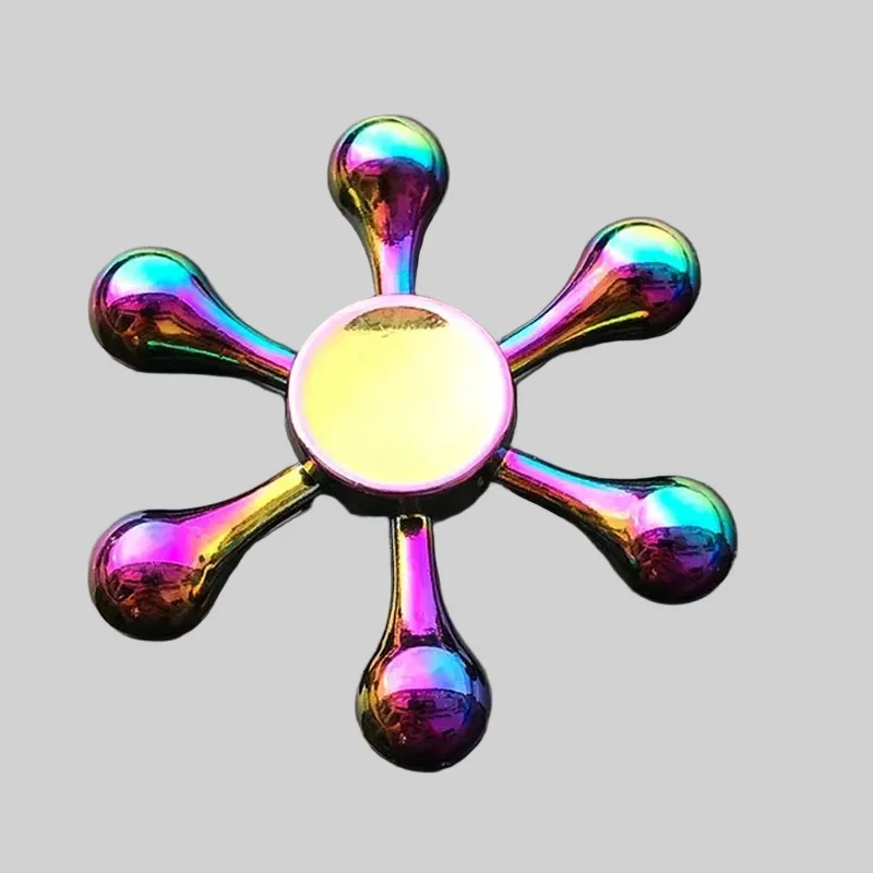 Rainbow Color Metal Finger Spinner for Stress Relief and Creativity_11