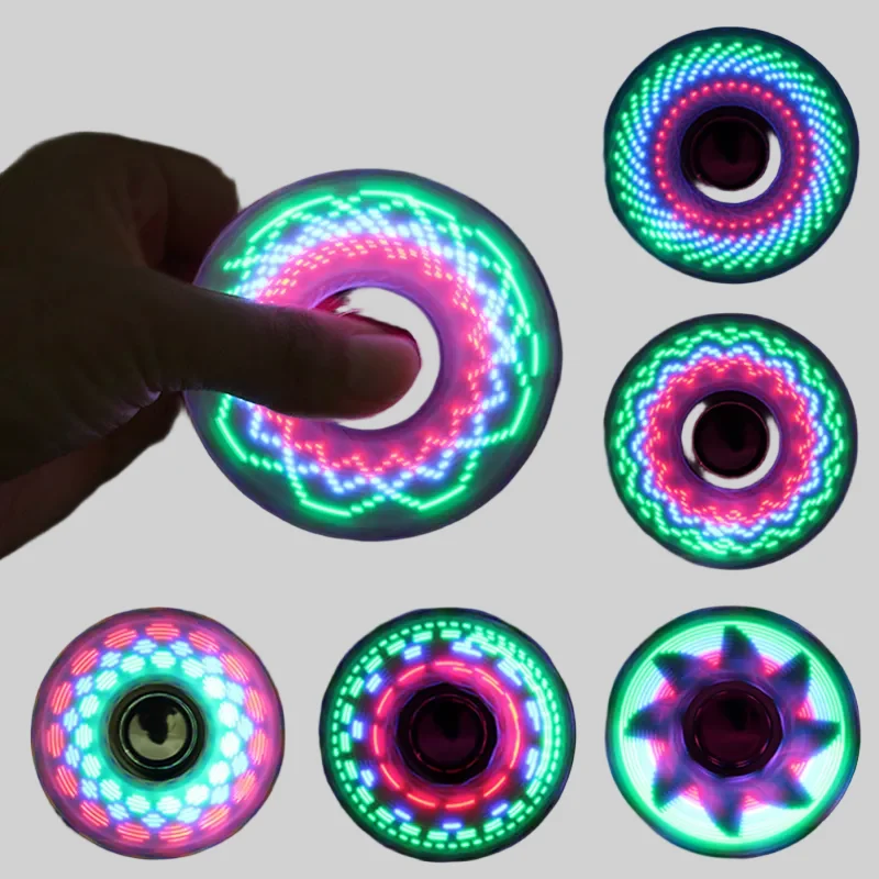 Innovative 6-Colors LED Luminous Fidget Spinner - Stress Relief Toys for Kids_1