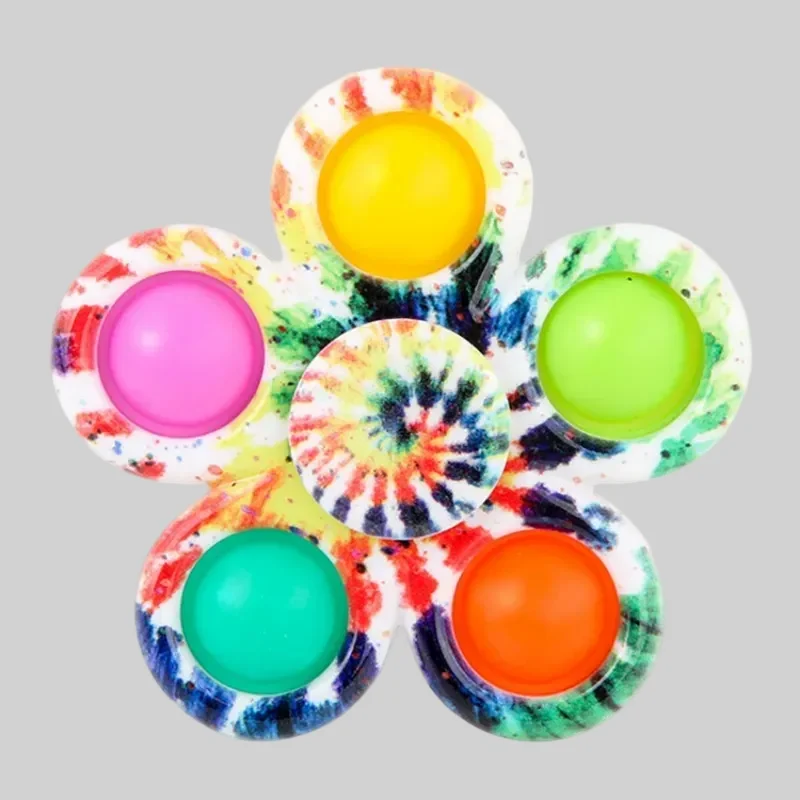 Funny Tie Dye Fidget Spinner for ADHD Relief & Party Favor for Kids_4