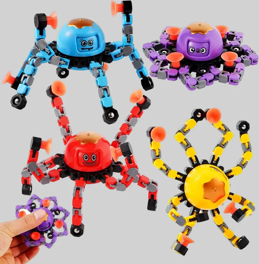 Awesome Glow in Dark Transformable Fidget Spinners for Parties and More_1