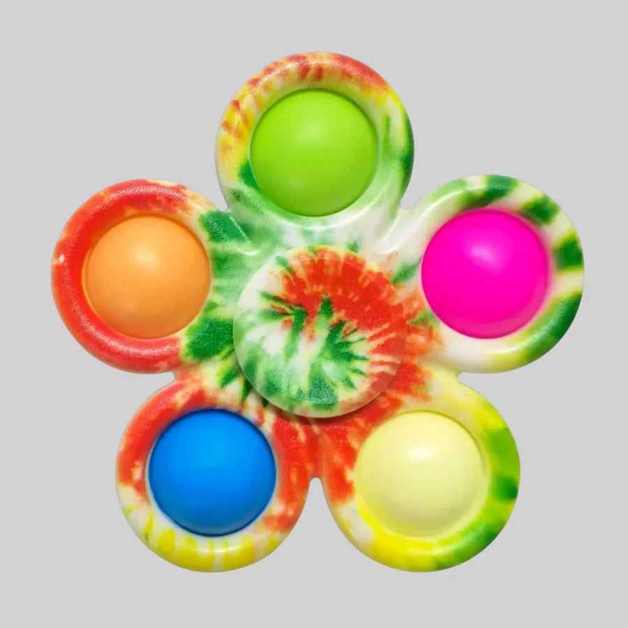 Simple Tie Dye Fidget Spinner for Kids' Stress Relief_15