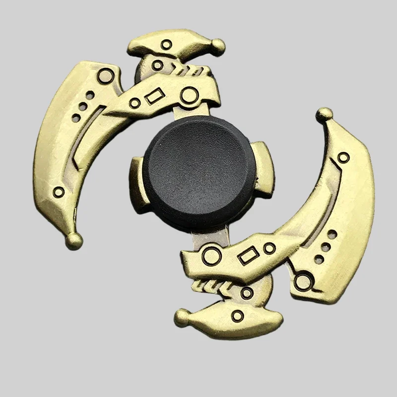 Bronze Color Metal Fidget Spinner - Stress Relief Toys for All Ages_14