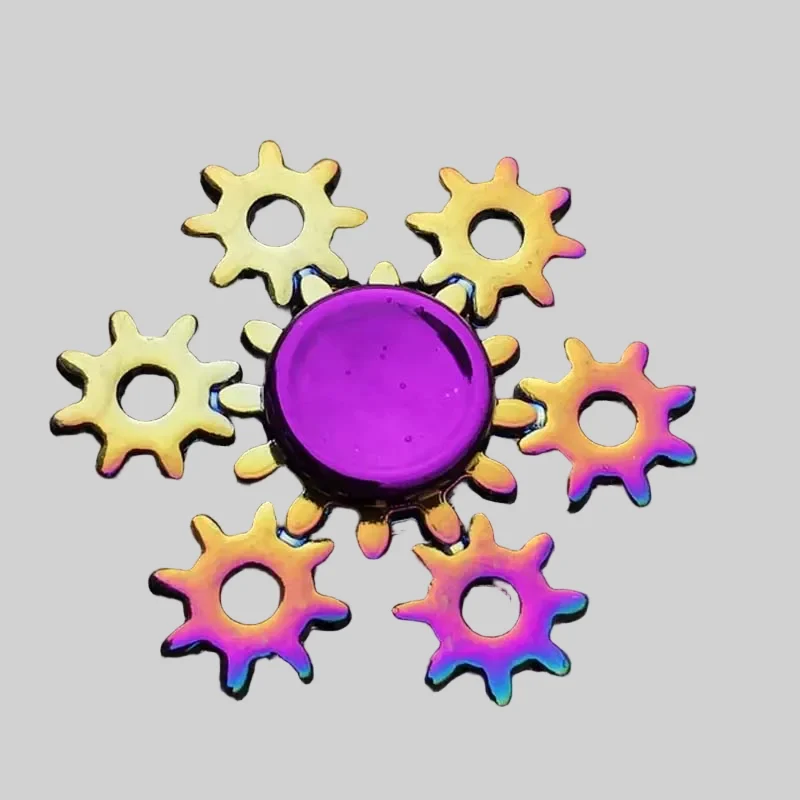 Rainbow Color Metal Finger Spinner for Stress Relief and Creativity_23