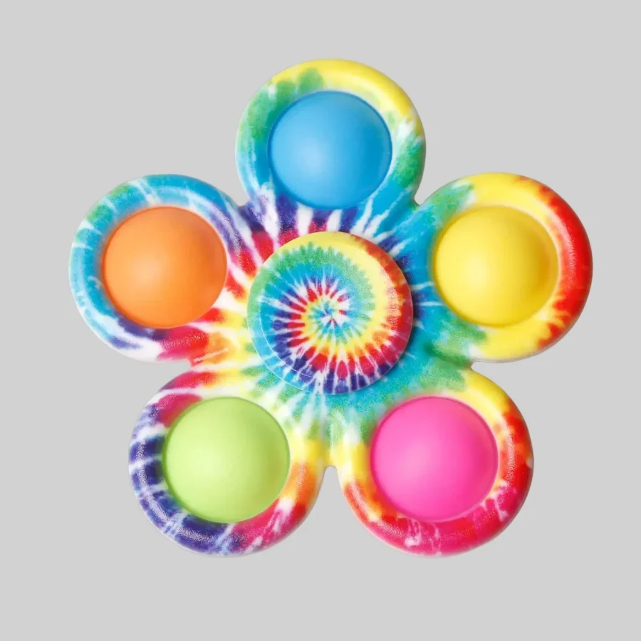 Simple Tie Dye Fidget Spinner for Kids' Stress Relief_16