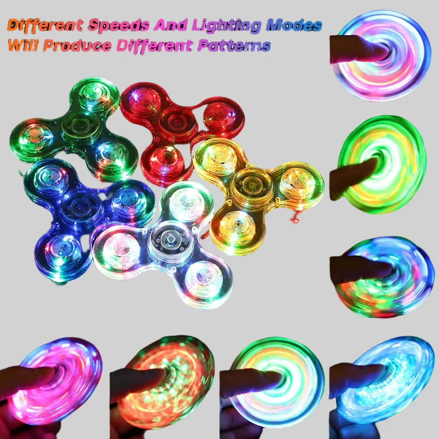 LED Light Up Fidget Spinner - An Ideal Toy for Stress Relief and Parties_4