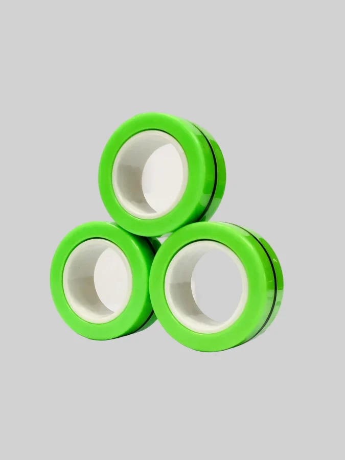 3pcs Colorful Finger Magnetic Rings - Stress Relief Fidget Toy Set for Adults_9