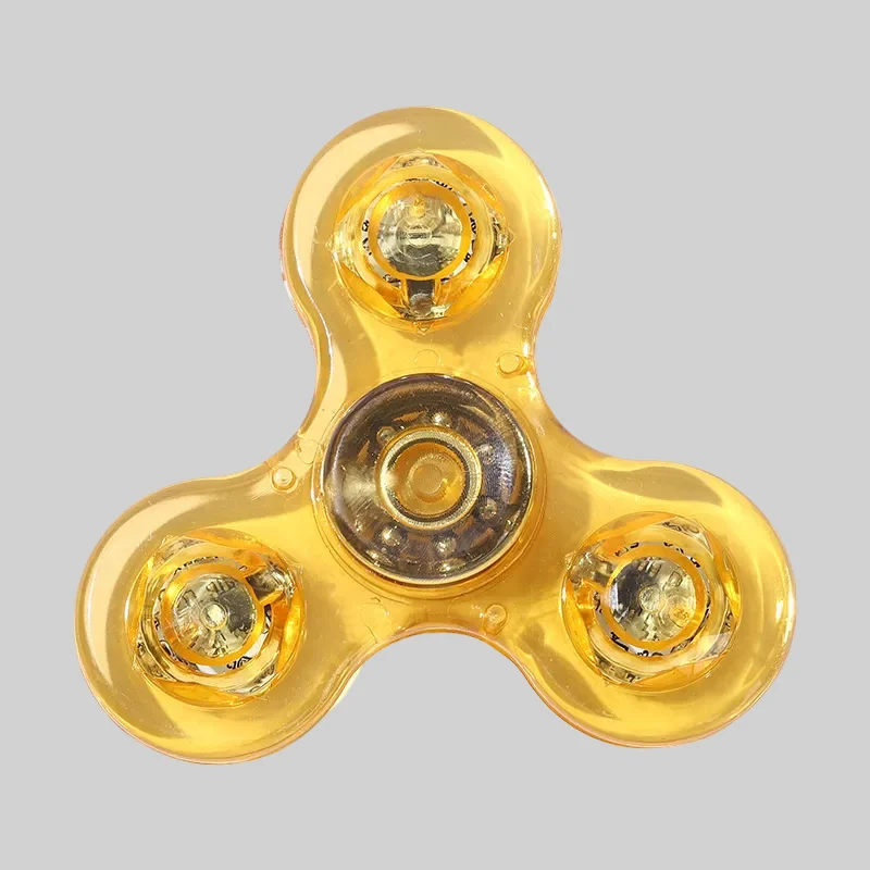 LED Finger Spinner Toys with Transparent Crystal and Colourful Lights_6