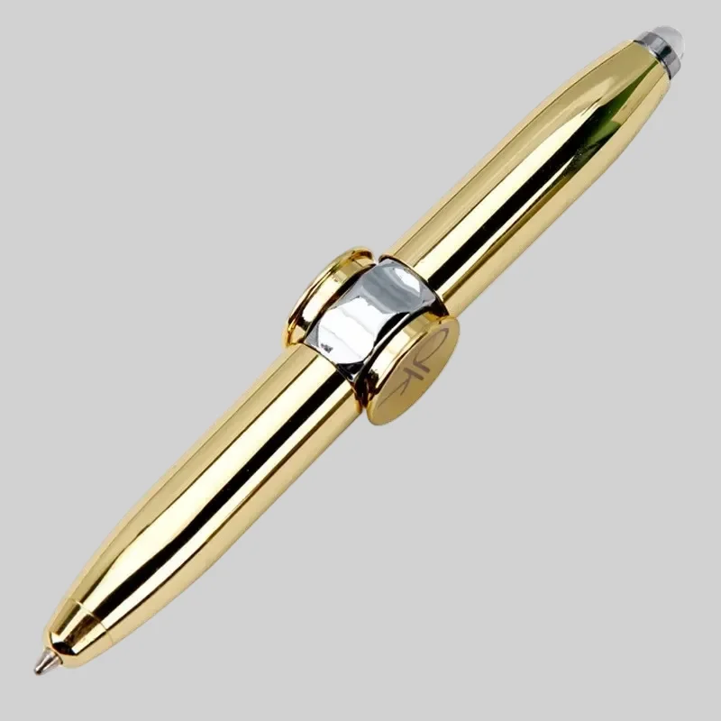 Multifunctional Metal Gyro Pen - Decompression Toy and LED Ballpoint Gift_1