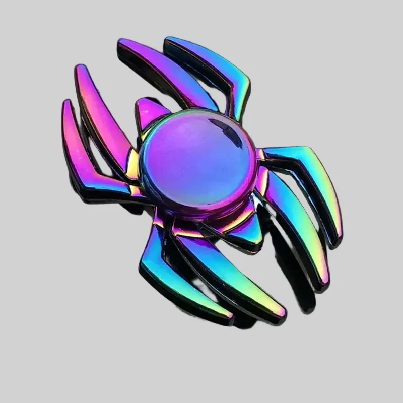 Rainbow Color Metal Finger Spinner for Stress Relief and Creativity_7