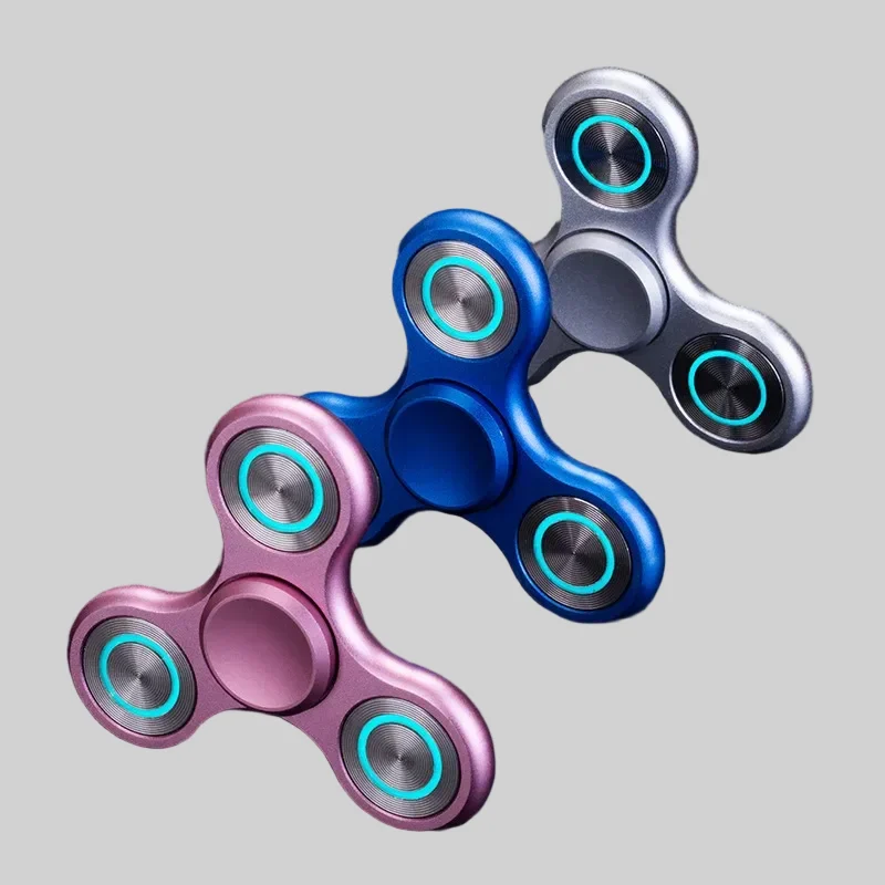 New Luminous Metal Fidget Spinner - Ideal Adult Desk Decompression Toy_1