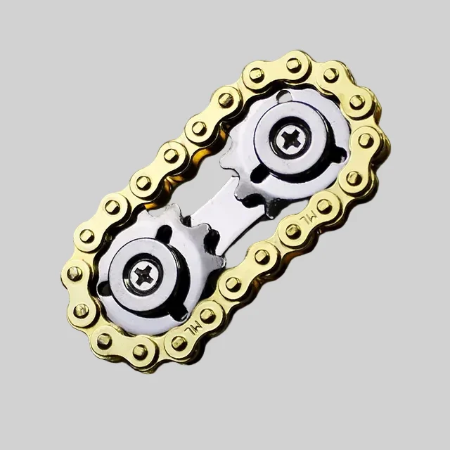 Metal Gear Chain Fingertip Gyro Spinner Toys_9