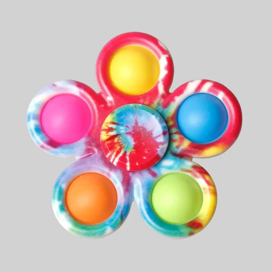 Simple Tie Dye Fidget Spinner for Stress Relief_18