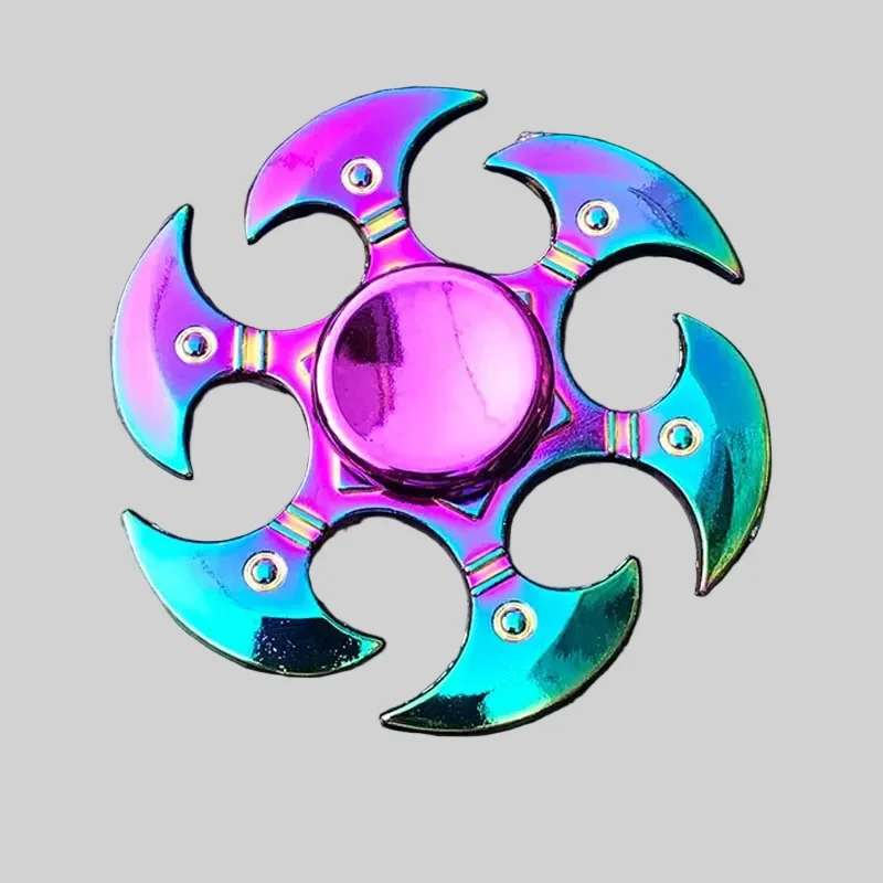 Rainbow Color Metal Finger Spinner for Stress Relief and Creativity_10