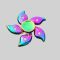 Rainbow Color Metal Finger Spinner for Stress Relief and Creativity