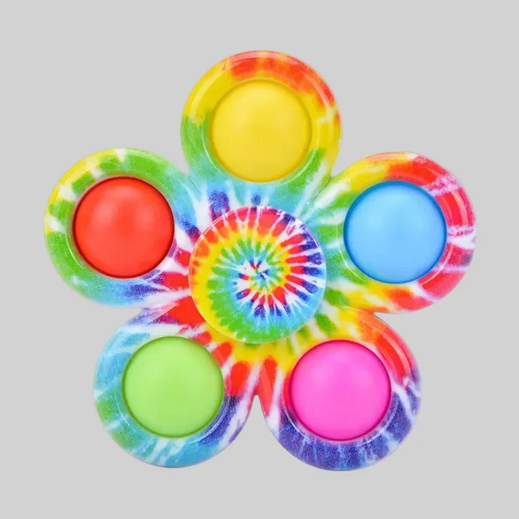 Funny Tie Dye Fidget Spinner for ADHD Relief & Party Favor for Kids_9