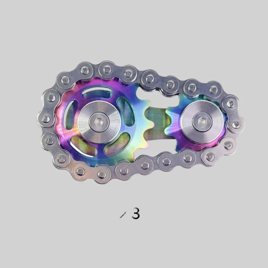 Awesome Metal Bike Chains EDC Fidget Spinners for All Ages_5