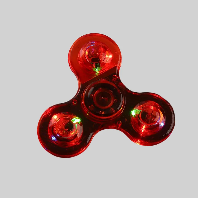 LED Finger Spinner Toys with Transparent Crystal and Colourful Lights_8