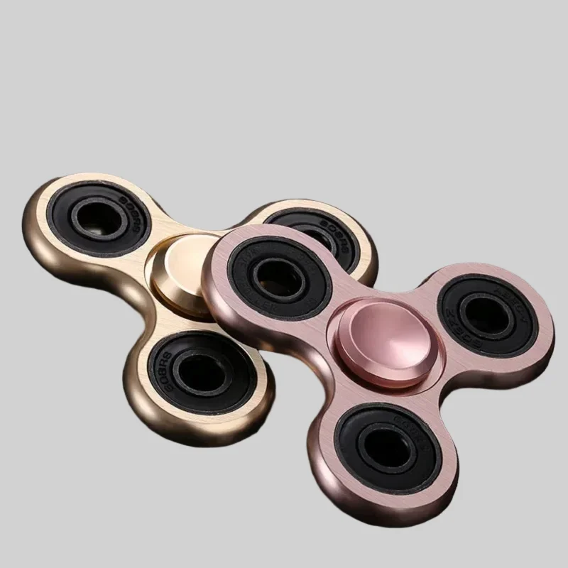 New Alloy Metal Fidget Finger Spinners - Stress Relief Toys for All Ages_1