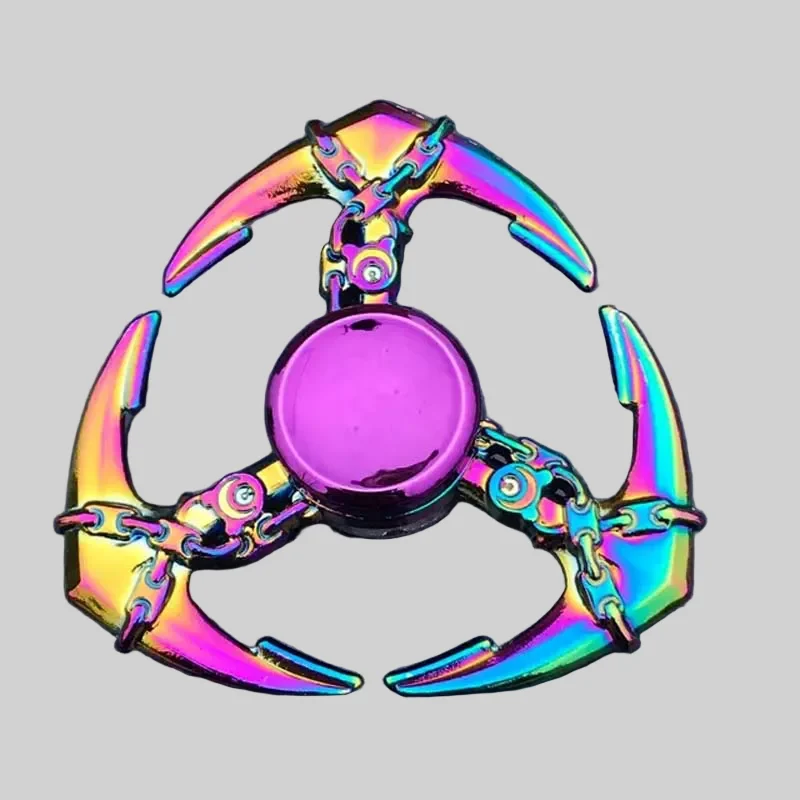 Rainbow Color Metal Finger Spinner for Stress Relief and Creativity_16