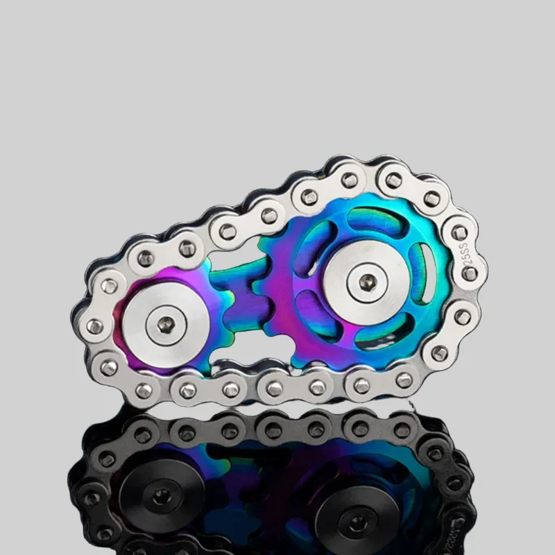 Awesome Metal Bike Chains EDC Fidget Spinners for All Ages_9