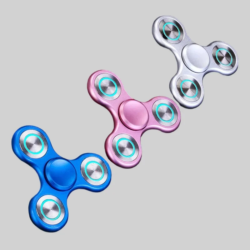 New Luminous Metal Fidget Spinner - Decompression adult desk toy_3