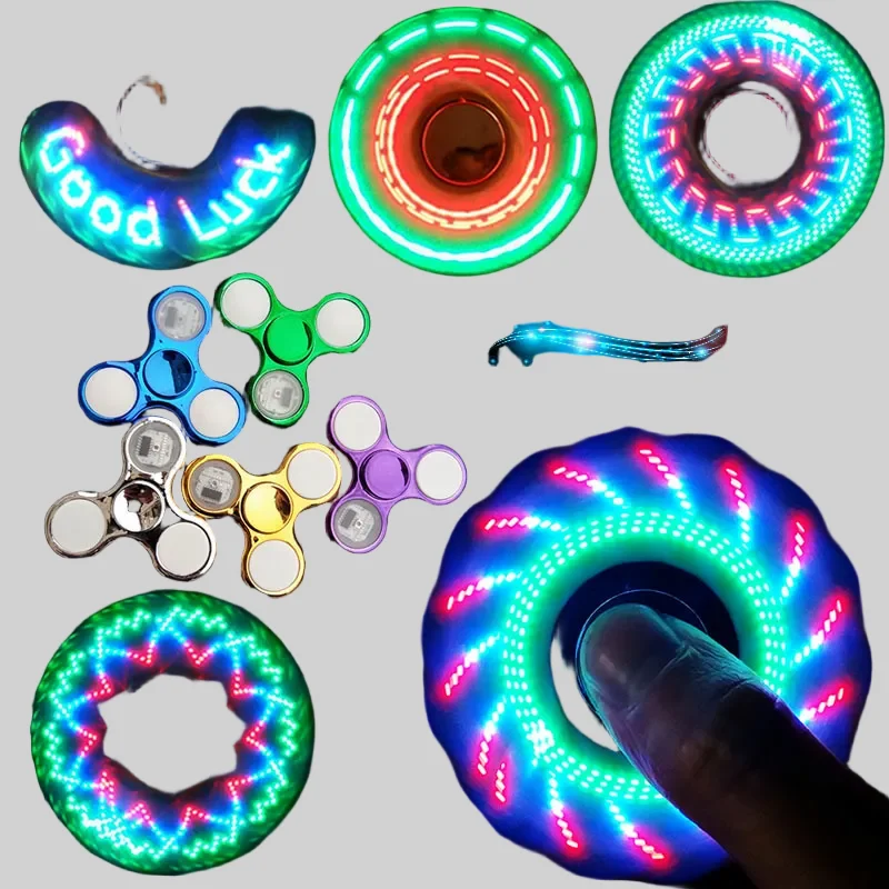 Innovative 6-Colors LED Luminous Fidget Spinner - Stress Relief Toys for Kids_2