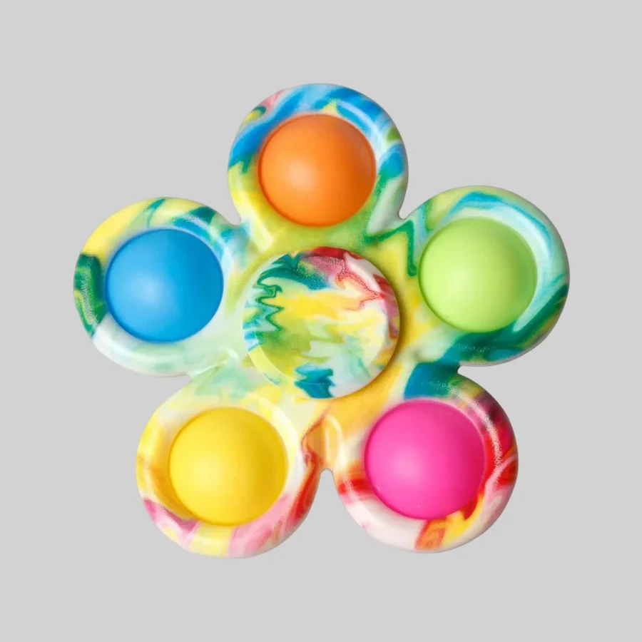 Simple Tie Dye Fidget Spinner for Stress Relief_12