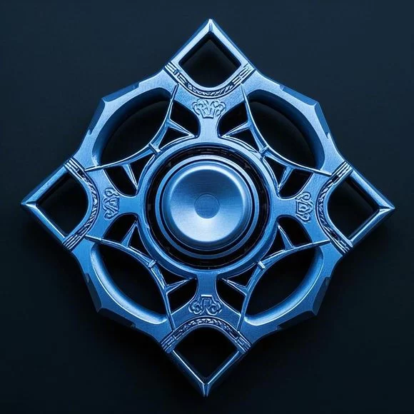 Discover the Appeal of the Metal Fidget Spinner with Geometric Pattern Design