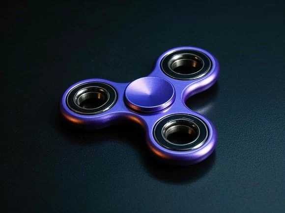 Metal Fidget Spinner Silver-Purple: Style, Performance, and Quality in One Spinner