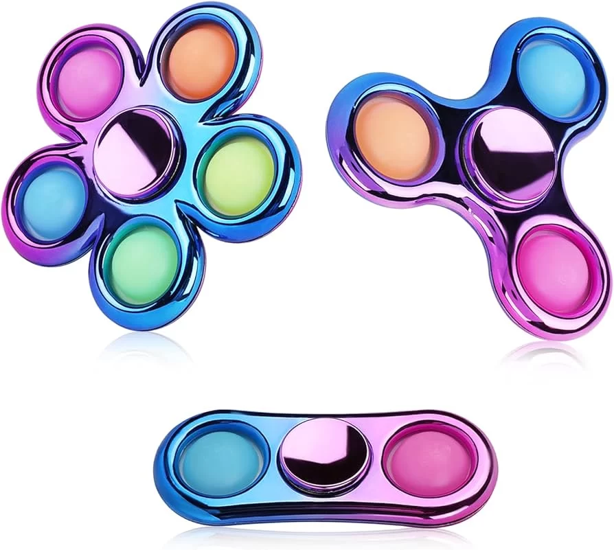 Explore the Exciting Color-Shifting Plastic Fidget Spinner - A Must-Have for Stress Relief and Fun